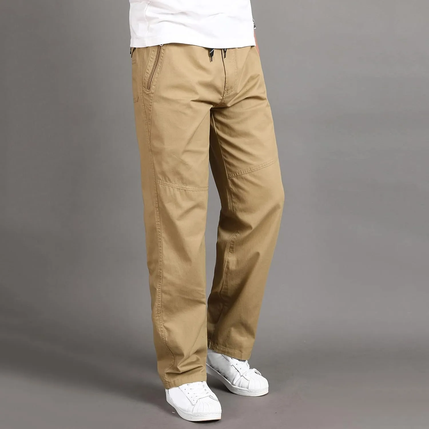 Men's Casual Pants Water Resistant Quick Dry Trousers Hiking Travel Outdoor Pants Soft Straight Sweatpants