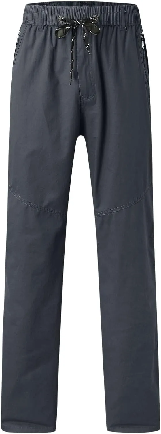 Men's Casual Pants Water Resistant Quick Dry Trousers Hiking Travel Outdoor Pants Soft Straight Sweatpants