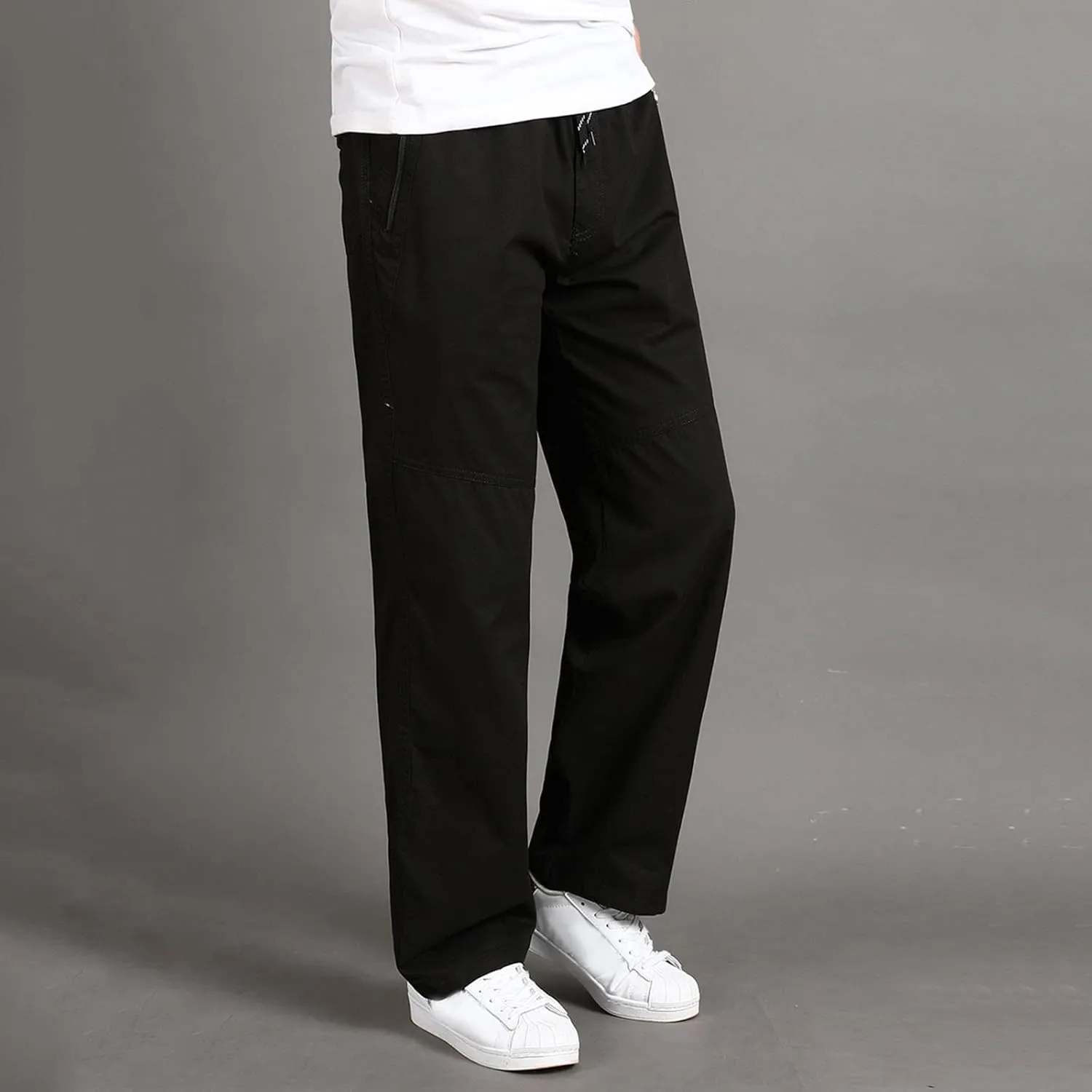 Men's Casual Pants Water Resistant Quick Dry Trousers Hiking Travel Outdoor Pants Soft Straight Sweatpants