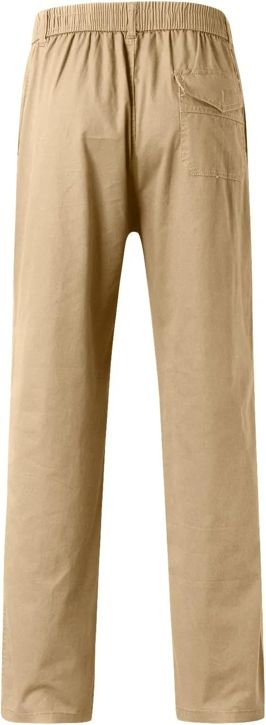 Men's Casual Pants Water Resistant Quick Dry Trousers Hiking Travel Outdoor Pants Soft Straight Sweatpants