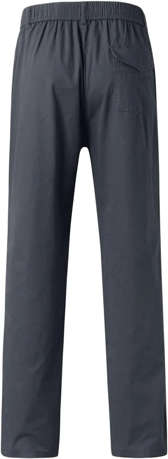 Men's Casual Pants Water Resistant Quick Dry Trousers Hiking Travel Outdoor Pants Soft Straight Sweatpants