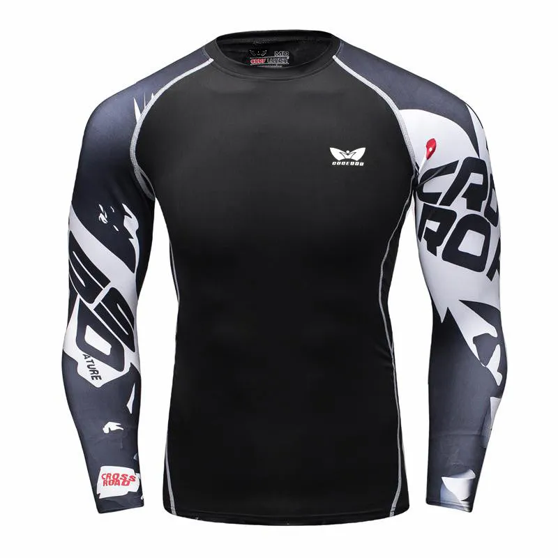 Mens Compression Long sleeve Breathable Quick Dry Shirts