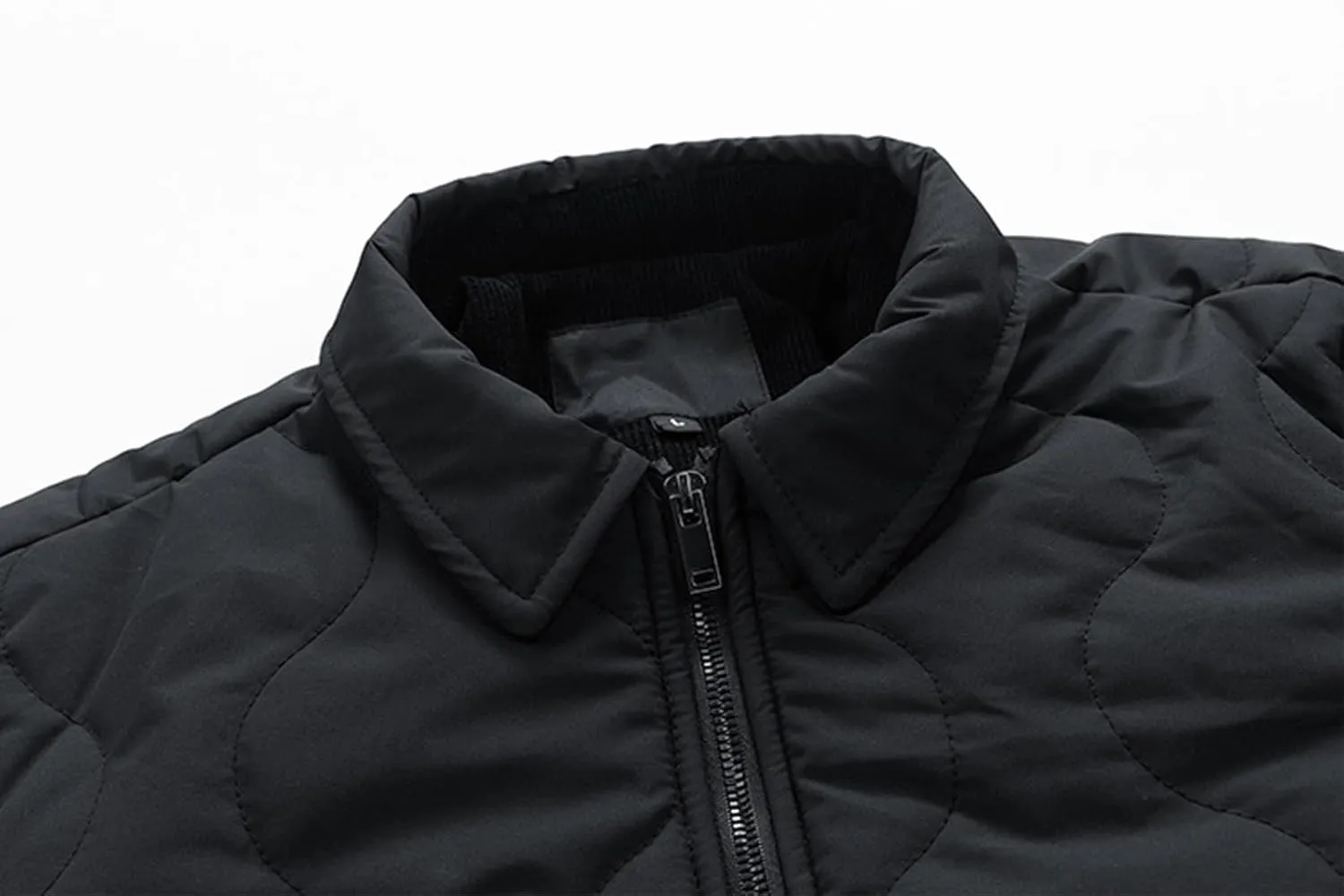 Men's Corduroy Jacket Sherpa Lined Jackets Cotton Collar Warm Winter Jacket Casual Coat with Pockets