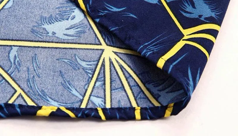 Men's Cotton Long Sleeved Shirt With Print | Plus Size