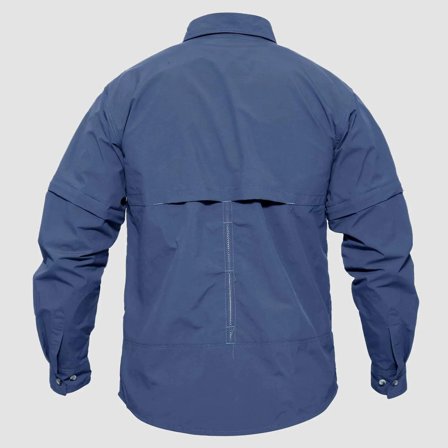 Mens Fishing Hiking Tactical Shirts with Detachable Sleeves Long/Short Sleeve Quick Dry