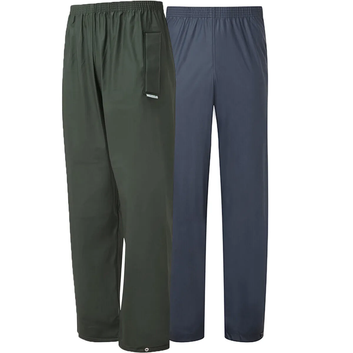 Mens Flex Elastic Waist Tear-Resistant Waterproof Trousers