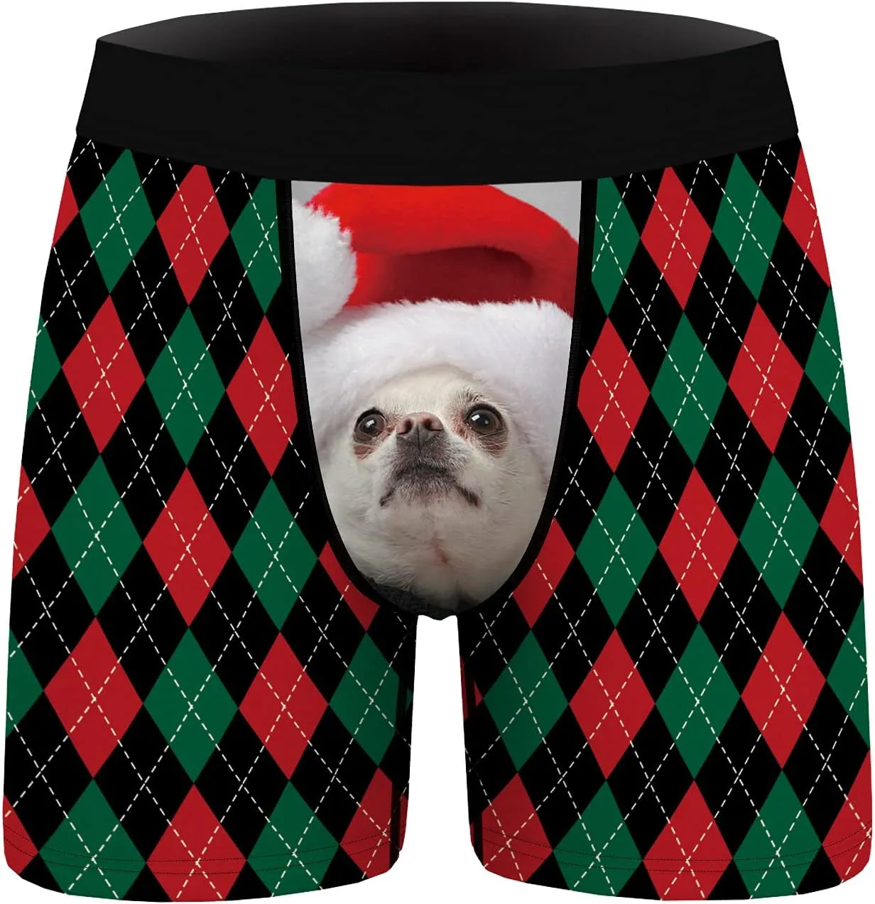 Men's Funny Christmas Underwear Gifts Breathable Boxer Briefs