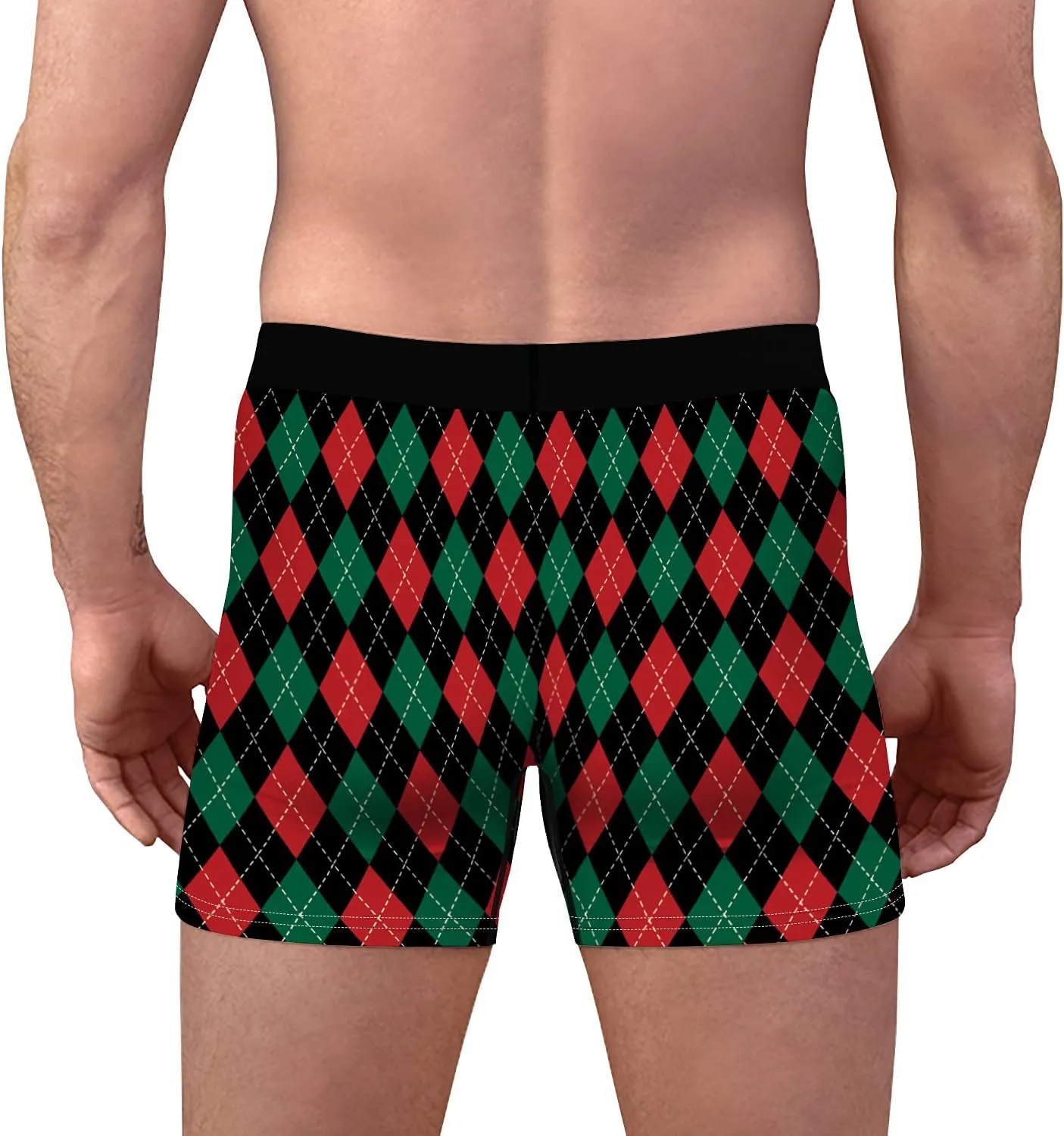 Men's Funny Christmas Underwear Gifts Breathable Boxer Briefs