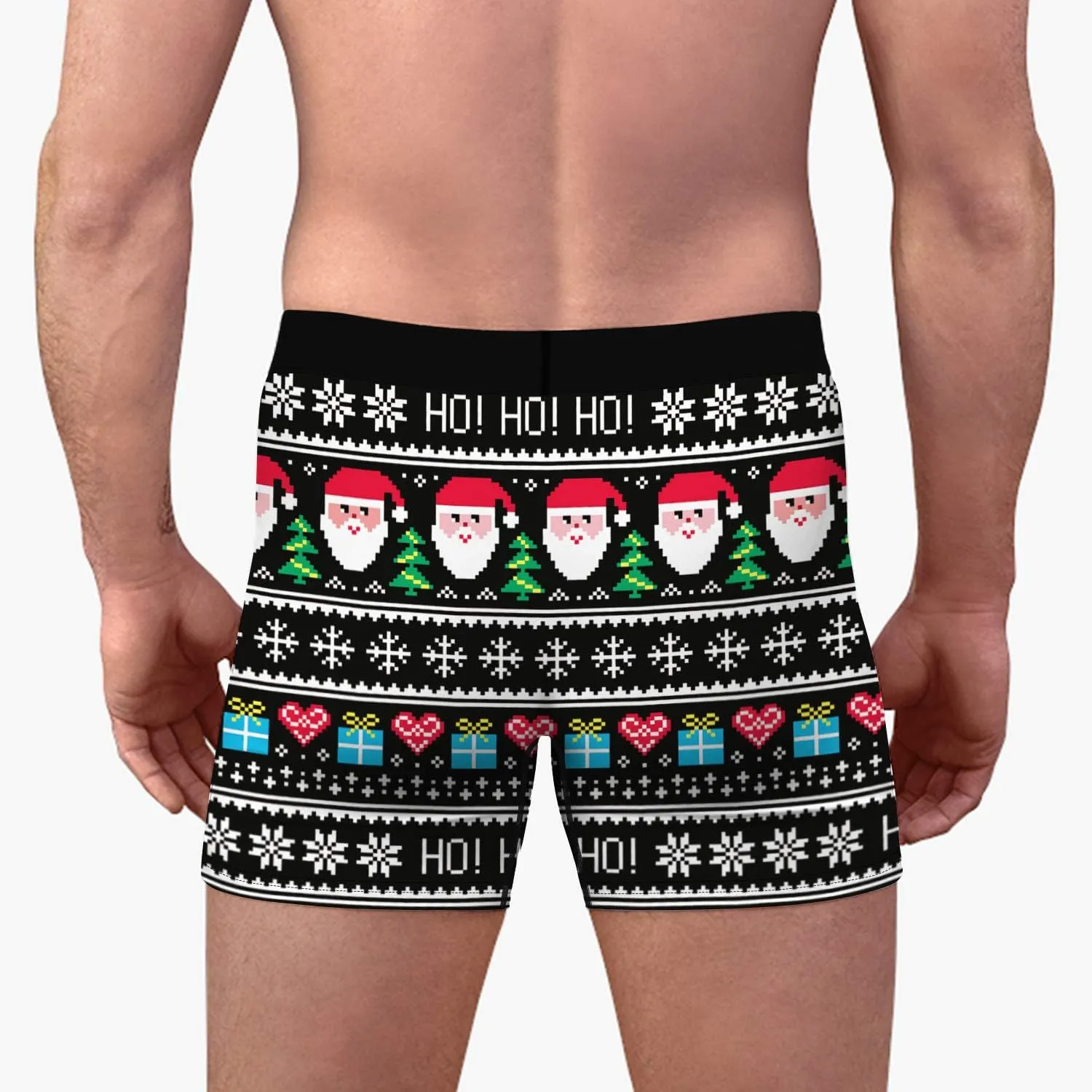Men's Funny Christmas Underwear Gifts Breathable Boxer Briefs