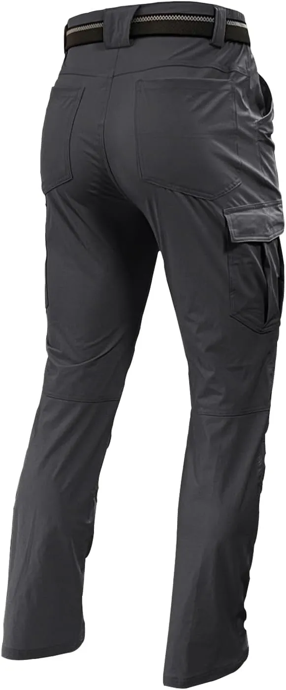 Men's Hiking Cargo Pants Waterproof Lightweight Quick Dry 6 Pockets Stretch Work Fishing Travel Outdoor Pants