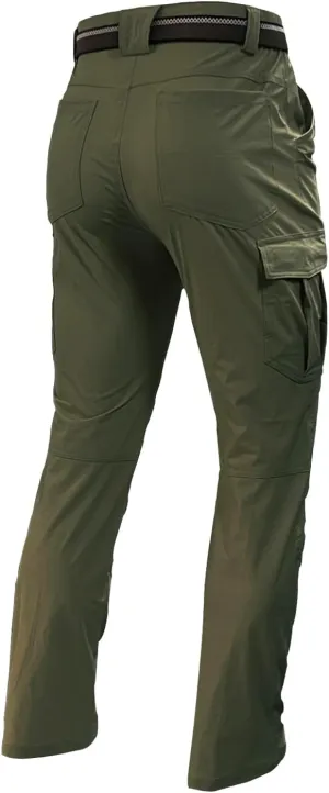 Men's Hiking Cargo Pants Waterproof Lightweight Quick Dry 6 Pockets Stretch Work Fishing Travel Outdoor Pants