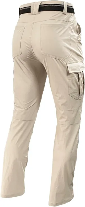 Men's Hiking Cargo Pants Waterproof Lightweight Quick Dry 6 Pockets Stretch Work Fishing Travel Outdoor Pants