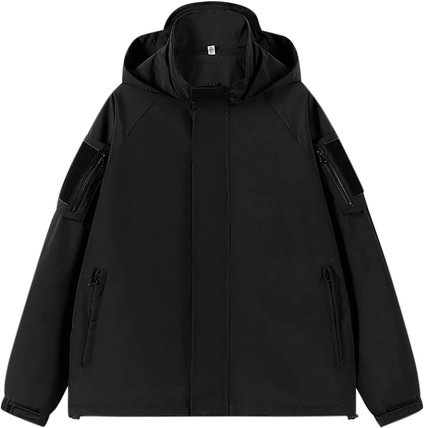 Men's Hooded Softshell Jacket Waterproof Lightweight Insulated Windbreaker Fall Winter Full Zipper Rain Shell Jackets