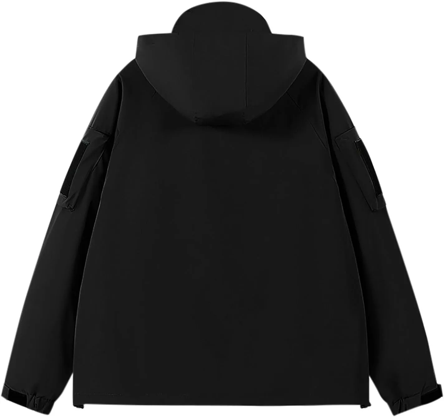 Men's Hooded Softshell Jacket Waterproof Lightweight Insulated Windbreaker Fall Winter Full Zipper Rain Shell Jackets
