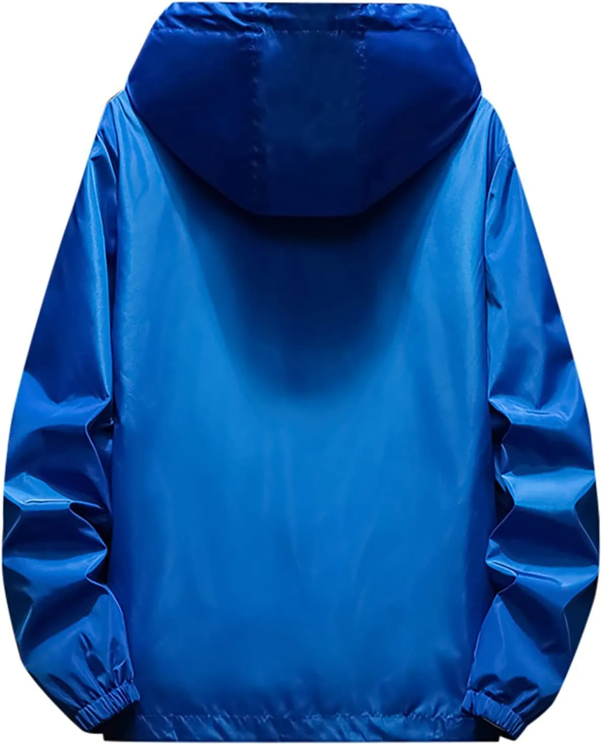 Men's Jackets Rain Windbreaker Lightweight Shell Raincoat With Hood For Golf Hiking Travel, M-7XL