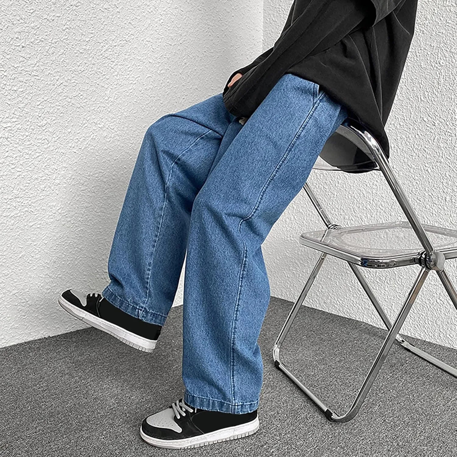 Men's Jeans Regular Straight Jeans Men's Regular Straight Jean Stretch Stackable Straight Leg Jean Comfort Stretch Jeans