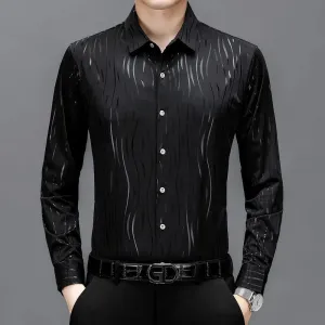 Men's Long Sleeve Ice Silk Casual Comfort Shirt
