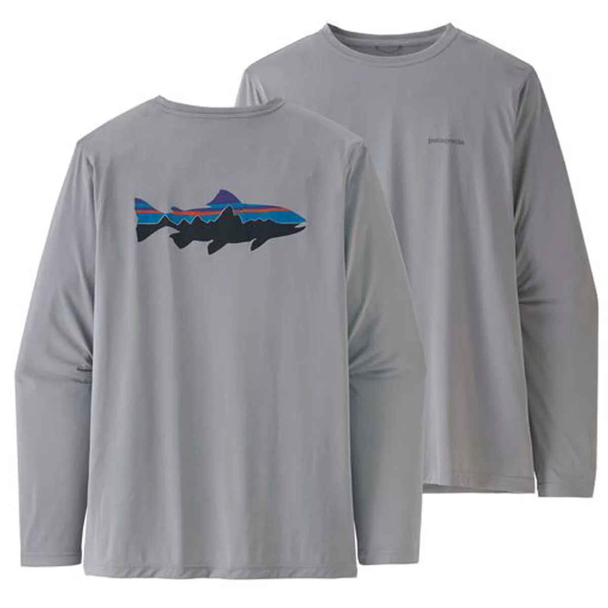Men's Long-Sleeved Cap Cool Daily Fish Graphic Shirt