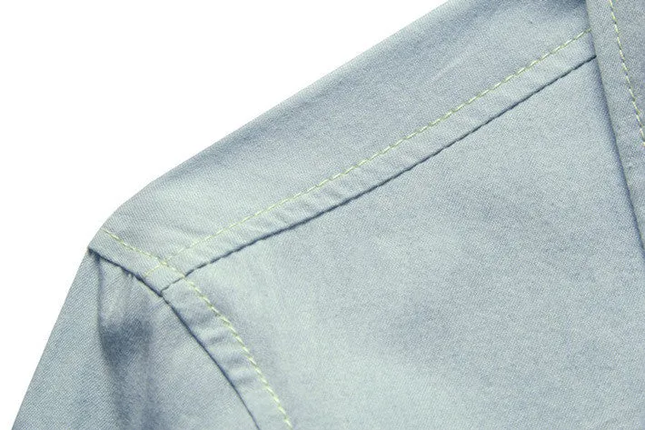 Men's Long Sleeved Slim Cotton Shirt