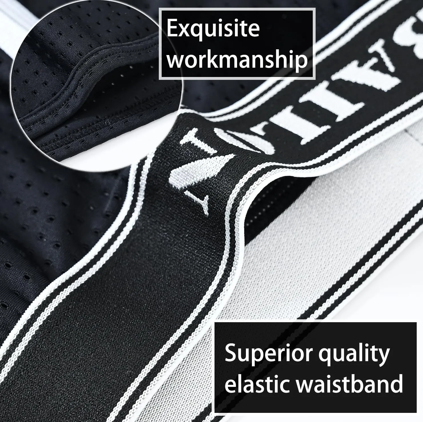 Mens Mesh Boxer Briefs Breathable Trunks Underwear