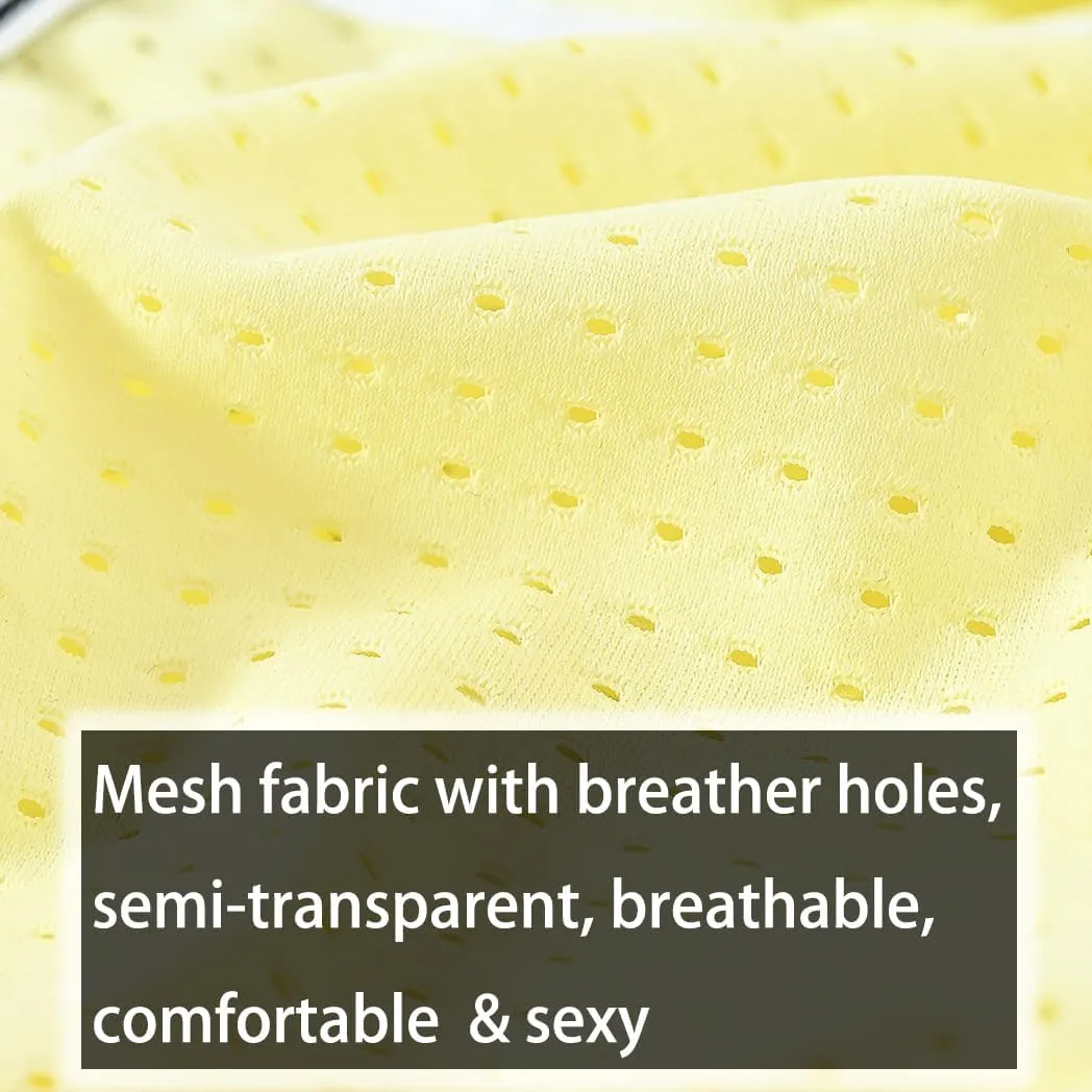 Mens Mesh Boxer Briefs Breathable Trunks Underwear