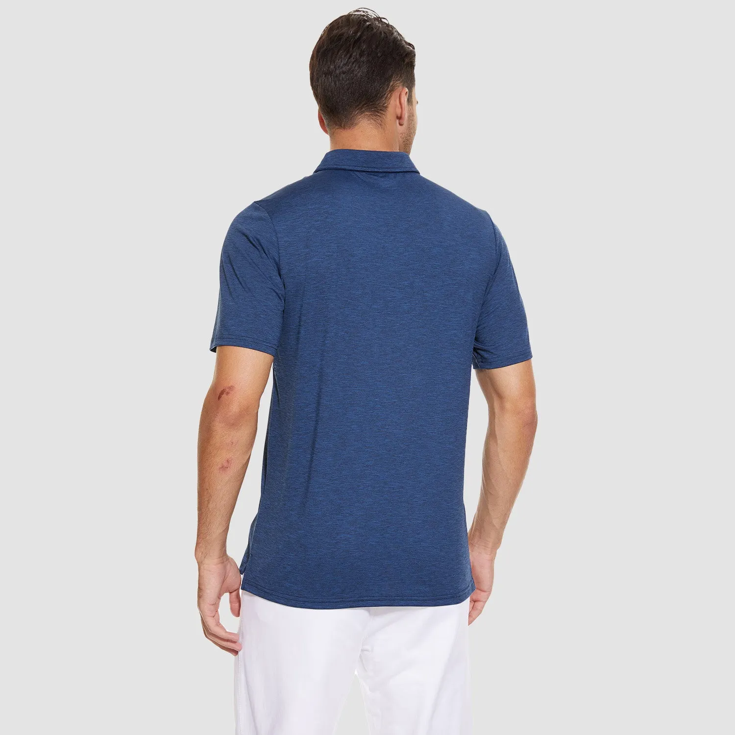 Men's Polo T-Shirt Quick Dry Performance Short Sleeve Golf Shirt