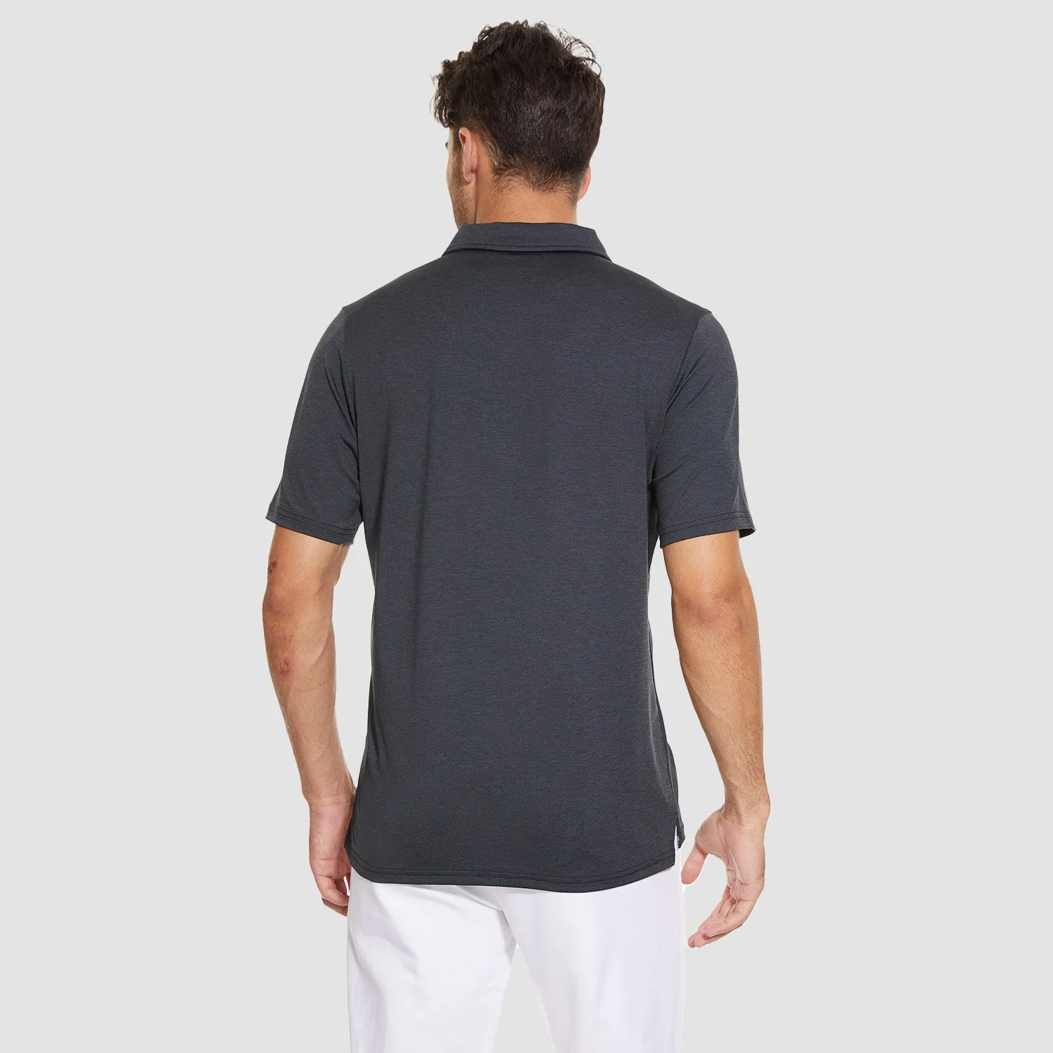 Men's Polo T-Shirt Quick Dry Performance Short Sleeve Golf Shirt