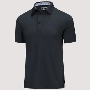 Men's Polo T-Shirt Quick Dry Performance Short Sleeve Golf Shirt