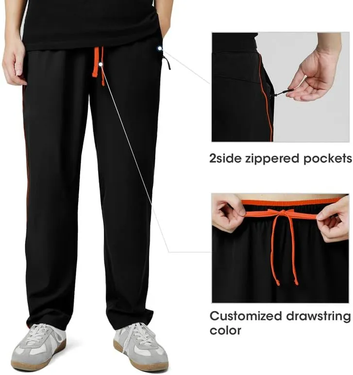 Men's Quick Dry Hiking Pants Lightweight Water-Resistant Stretch Athletic Outdoor Pants for Running Travel