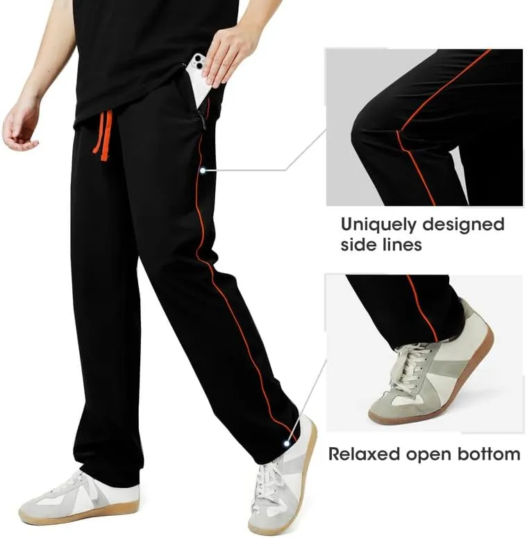 Men's Quick Dry Hiking Pants Lightweight Water-Resistant Stretch Athletic Outdoor Pants for Running Travel