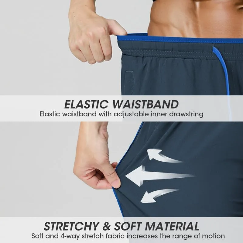 Men's Quick Dry Hiking Pants Lightweight Water-Resistant Stretch Athletic Outdoor Pants for Running Travel