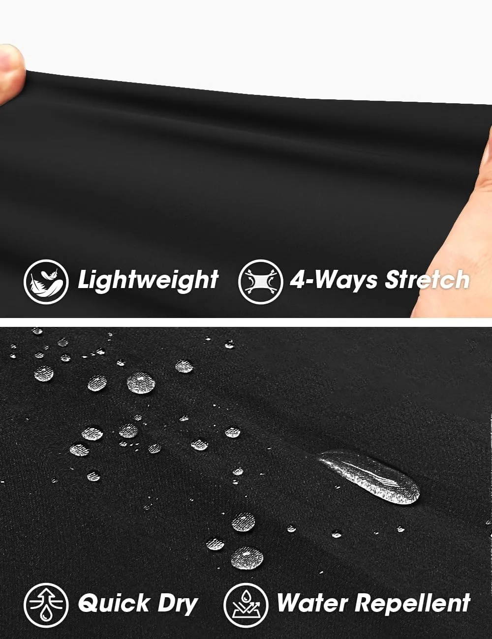 Men's Quick Dry Hiking Pants Lightweight Water-Resistant Stretch Athletic Outdoor Pants for Running Travel