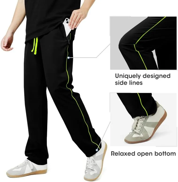 Men's Quick Dry Hiking Pants Lightweight Water-Resistant Stretch Athletic Outdoor Pants for Running Travel