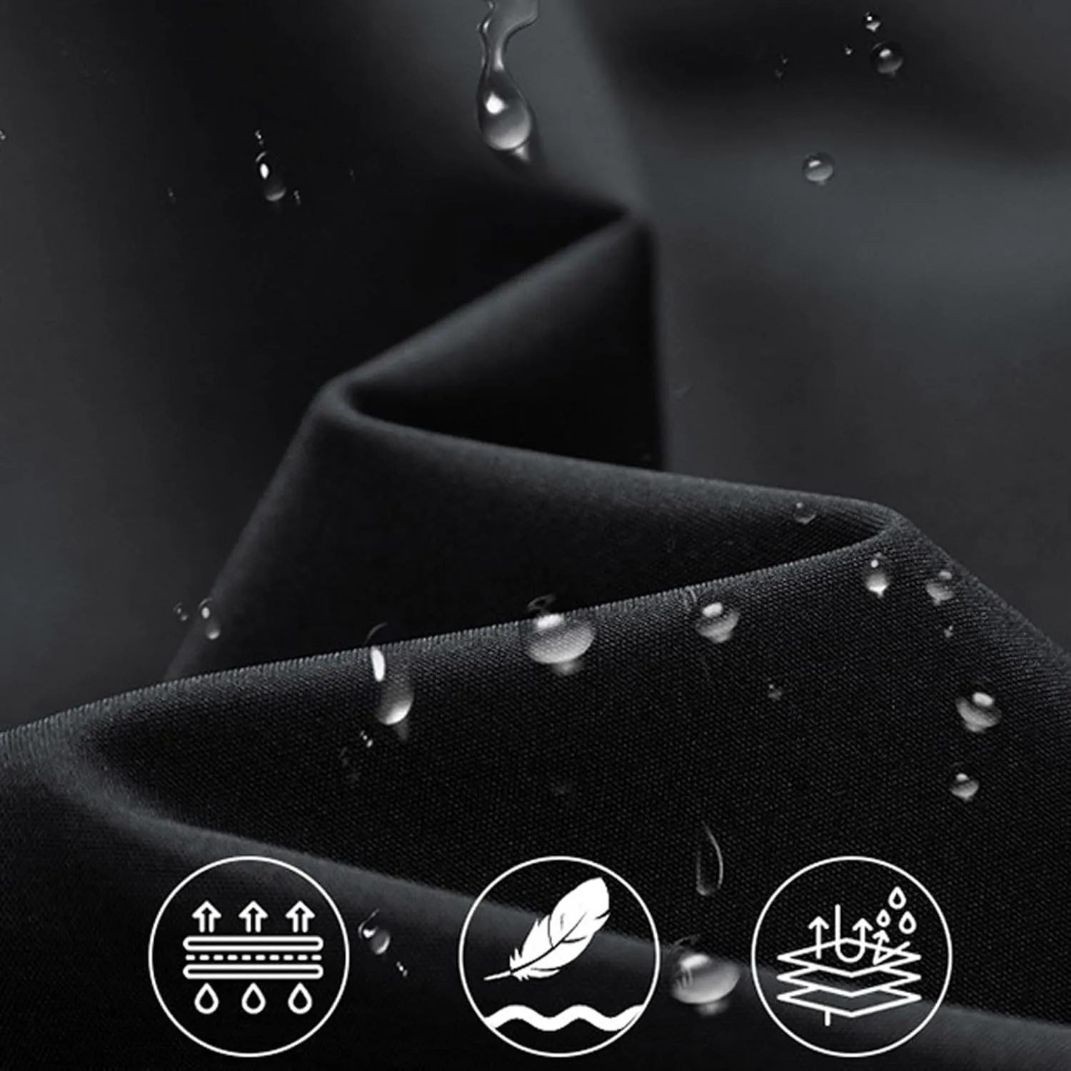 Mens Rain Jacket Waterproof with Hooded Hiking Coat Lightweight Windbreaker Slim Fitting Long Sleeved Outdoor Jackets