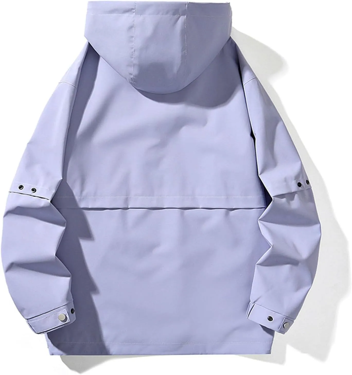 Mens Rain Jackets Waterproof with Hood Zipper Witer Warm Coat Big and Tall Jackets for Men Couples Hiking Clothes