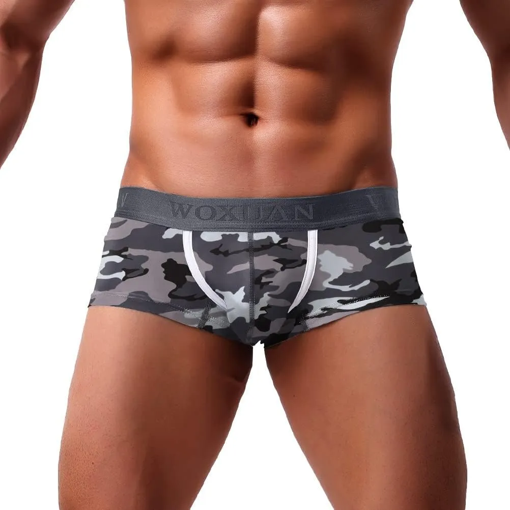 Men's Sexy Underwear Boxer Briefs Mesh Breathable Underpants
