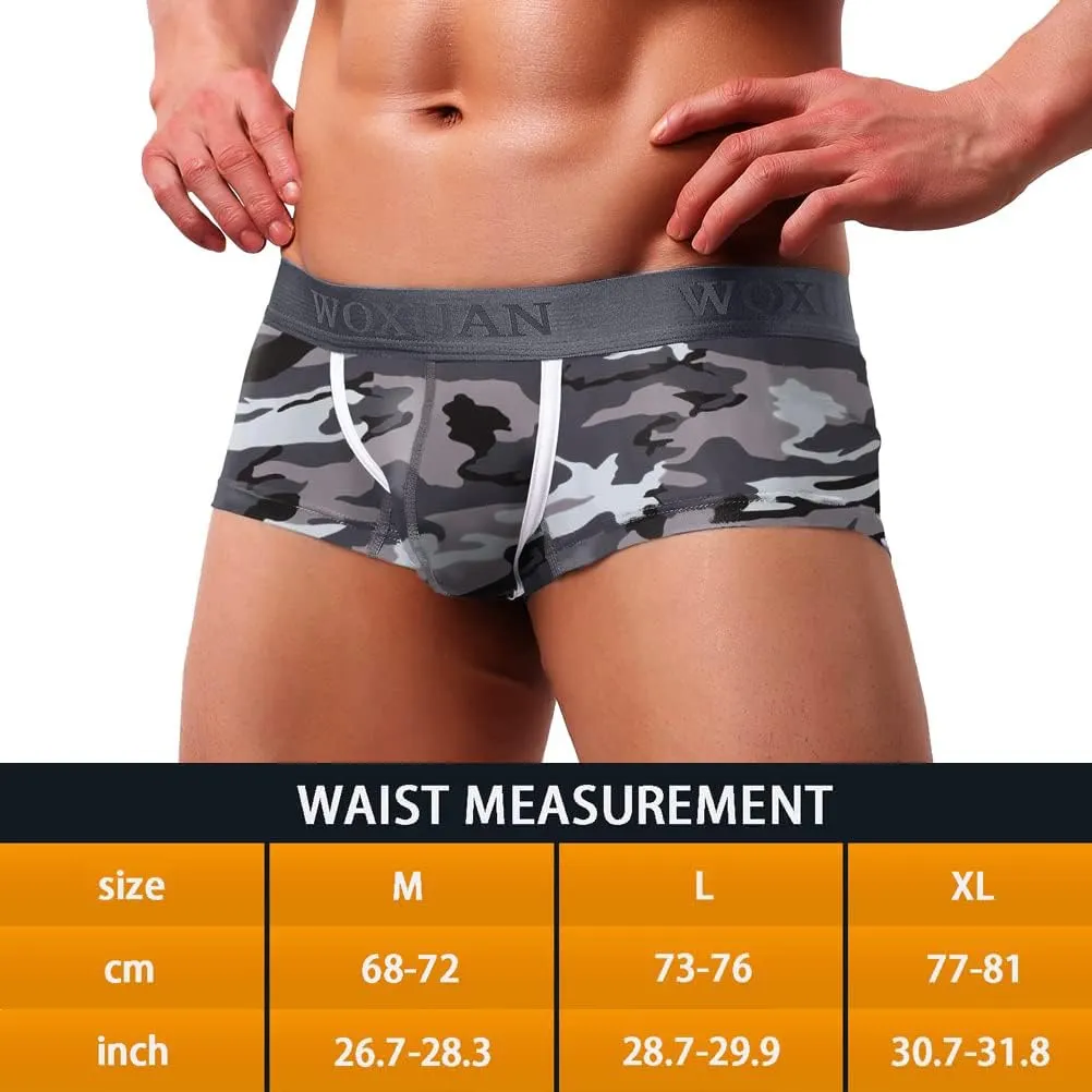 Men's Sexy Underwear Boxer Briefs Mesh Breathable Underpants