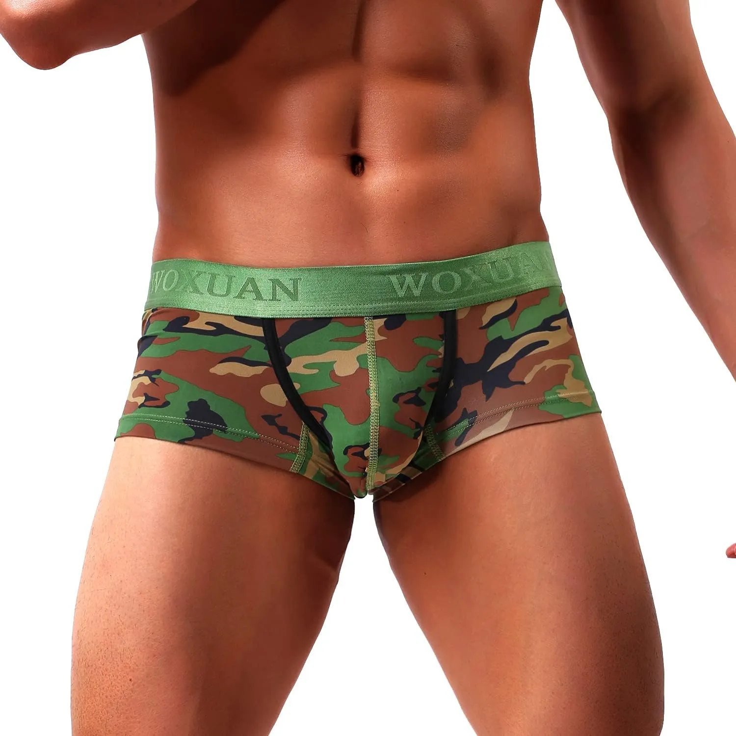 Men's Sexy Underwear Boxer Briefs Mesh Breathable Underpants