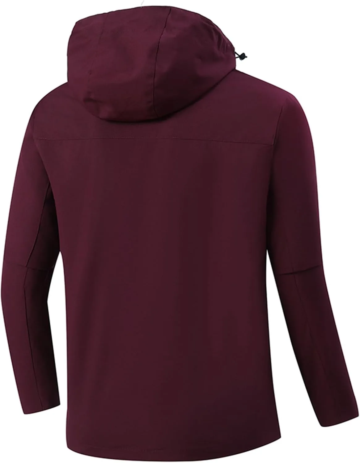 Men's Softshell Military Jacket With Hood, Windproof and Water Repellent Outdoor Lightweight Fall Winter Coat Outwear