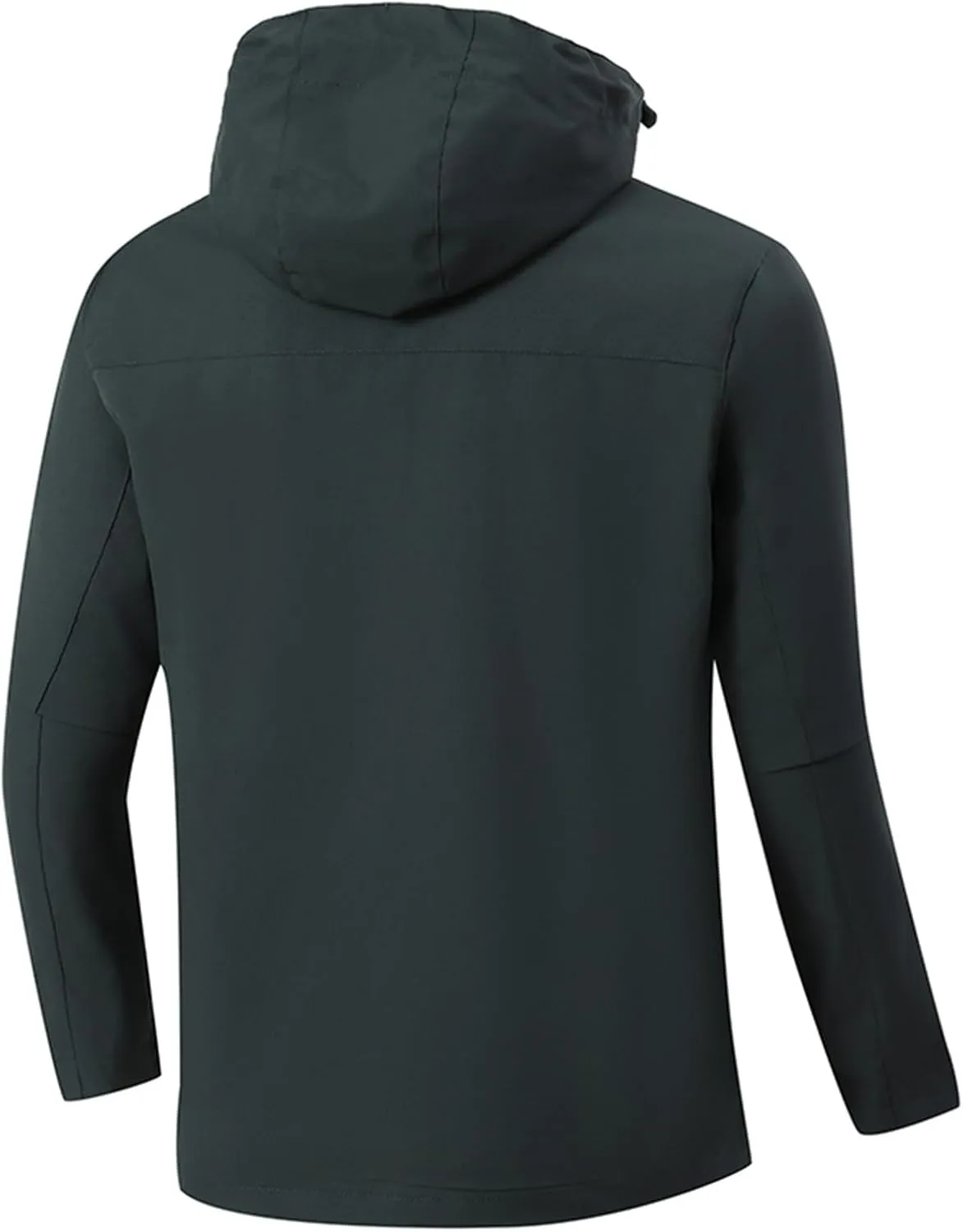Men's Softshell Military Jacket With Hood, Windproof and Water Repellent Outdoor Lightweight Fall Winter Coat Outwear