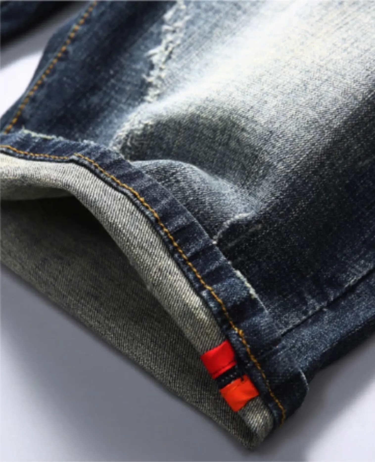 Men's Summer Casual Ripped Elastic Denim Shorts | Plus Size