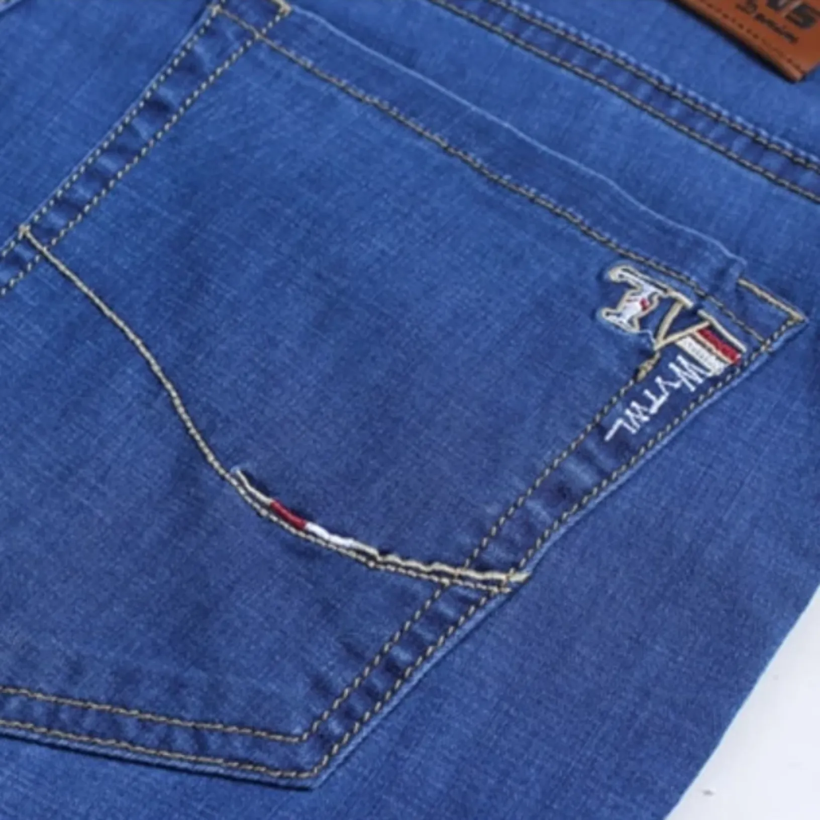 Men's Summer Denim Elastic Slim Shorts | Plus Size
