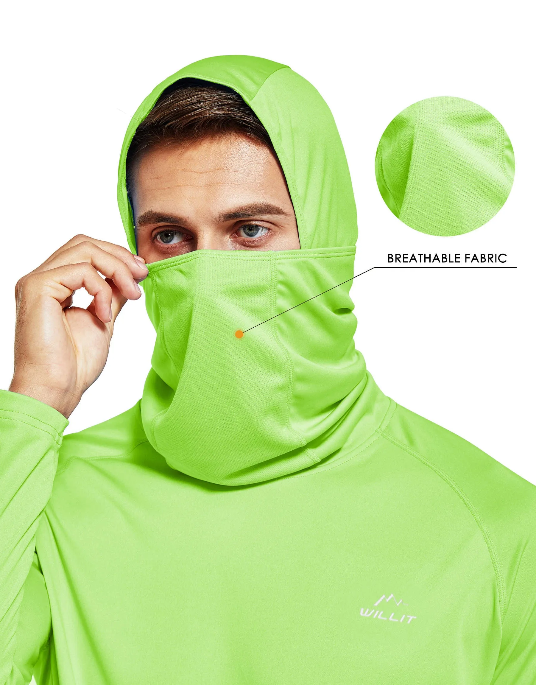 Men's Sun Protection Hoodie UPF 50 