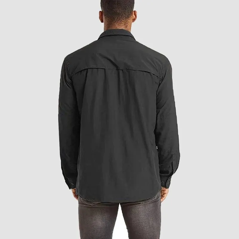 Men's Tactical Shirts Quick Dry UV Protection Breathable Long Sleeve Hiking Fishing  Shirts