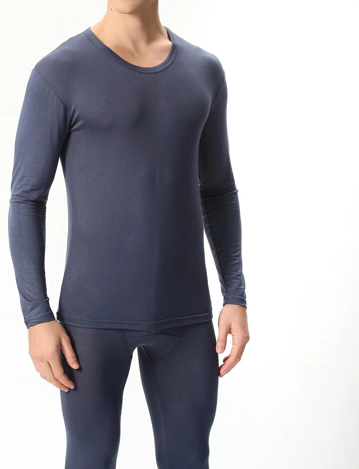 Men's Thermal Underwear Set Men's Thermal Underwear Set Lined Long Thermal Underwear Winter Warm Base Layer Top