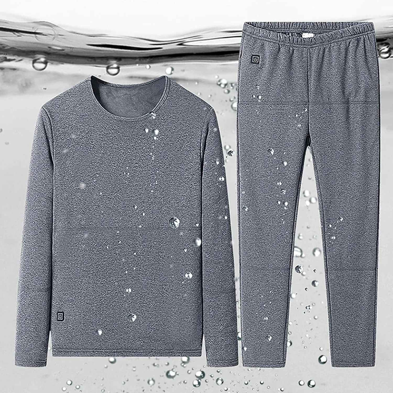 Men's Thermal Underwear Set Men's Thermal Underwear Set Lined Long Thermal Underwear Winter Warm Base Layer Top