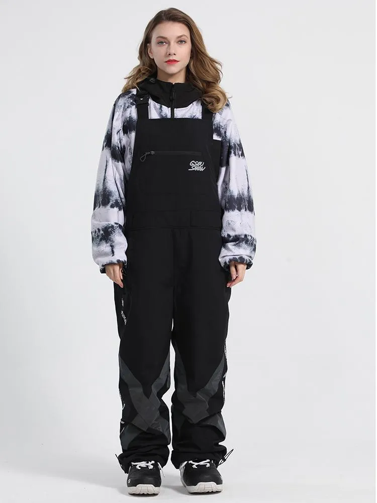Men's Unisex Gsou Snow BioZone Glimmer Light Outdoor Snow Bibs