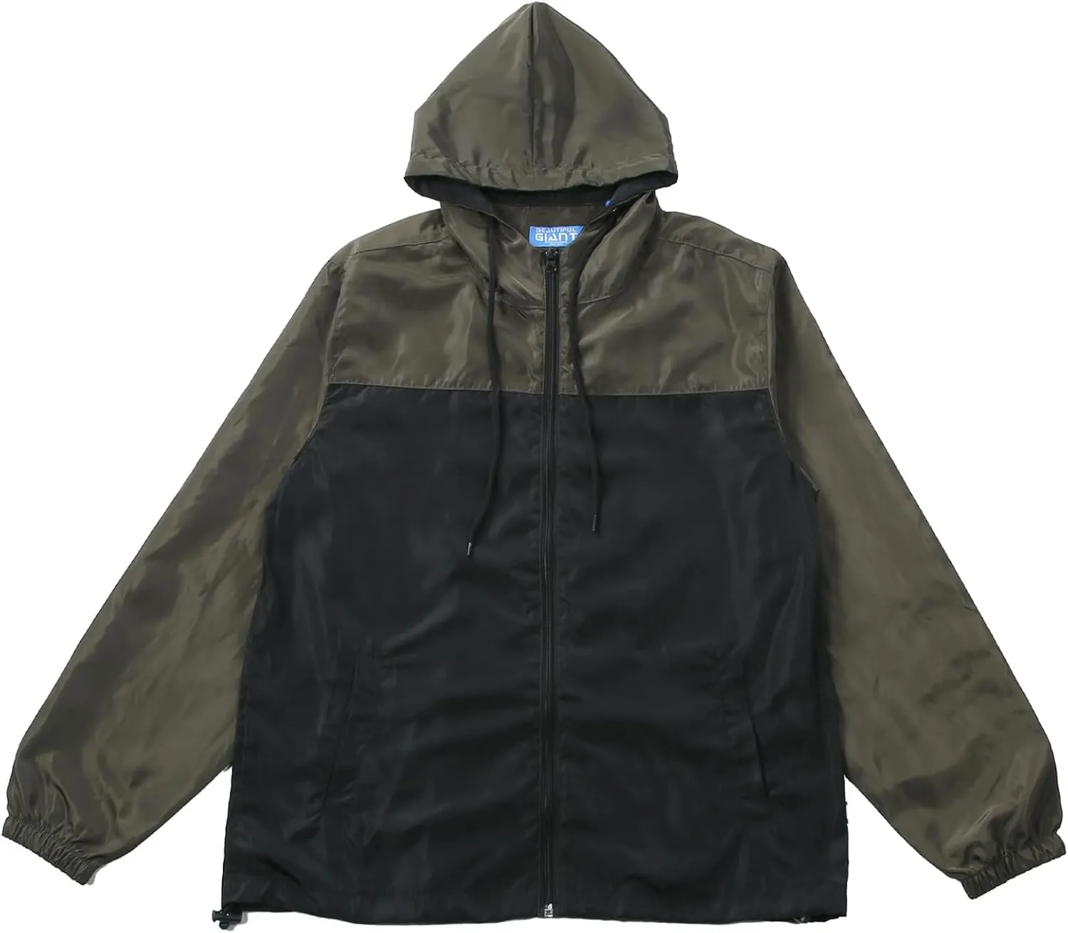 Men's Windbreaker - Lightweight, Water-Resistant, Adjustable Drawstring