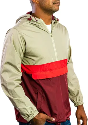 Men's Windbreaker - Lightweight, Water-Resistant, Adjustable Drawstring
