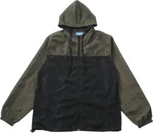 Men's Windbreaker - Lightweight, Water-Resistant, Adjustable Drawstring